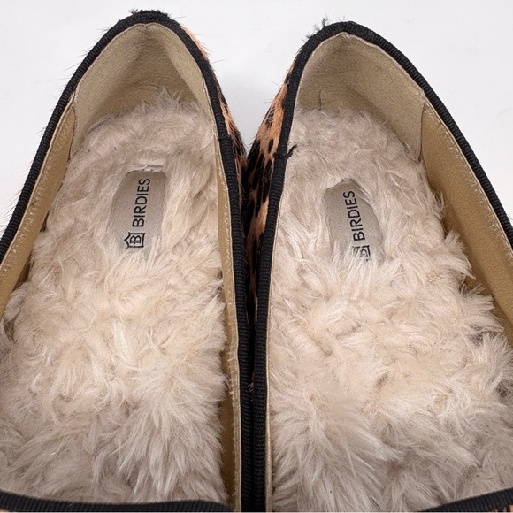 BIRDIES The Starling Fur Lined Cheetah Smoking Loafers 6.5 - Picture 12 of 14